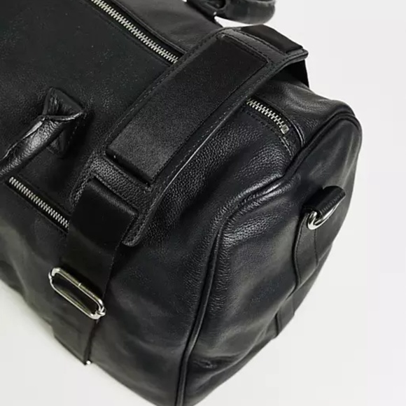 New BOLANGARO TREVOR Malcom Leather Weekend Bag - Picture 4 of 5